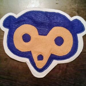 New Chicago Cubs MLB 60s Retro Varsity Style Cubbie Bear Patch Emblem Logo! 10x8